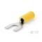 Te Connectivity Fork Terminal, M6 Stud Size, 600 V, Bare Insulated, Yellow 3-1377173-8 - alternate 1